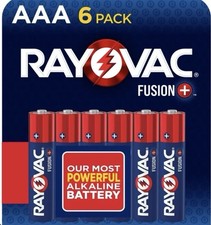 Rayovac Fusion AAA 6 Pack Batteries