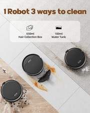 3in1 Robot Vacuum and Mop Combo 5000Pa Suction，Works 2.4G WiFi App Remote 7