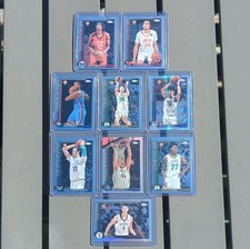 LOT of 9 Topps Chrome NBA Rookie Cards