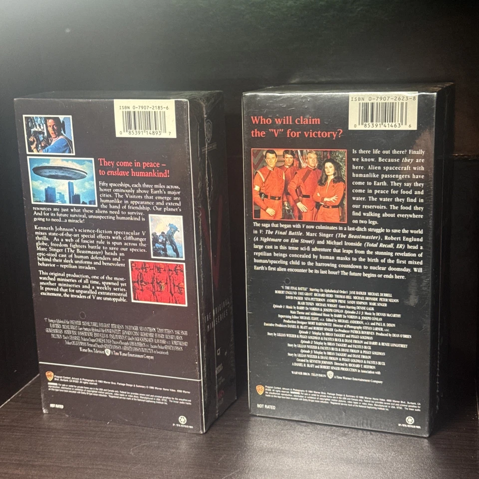V The Complete Mini Series The Final Battle (VHS, 1984) Sci-fi Brand New 1995 - Image 3 of 4