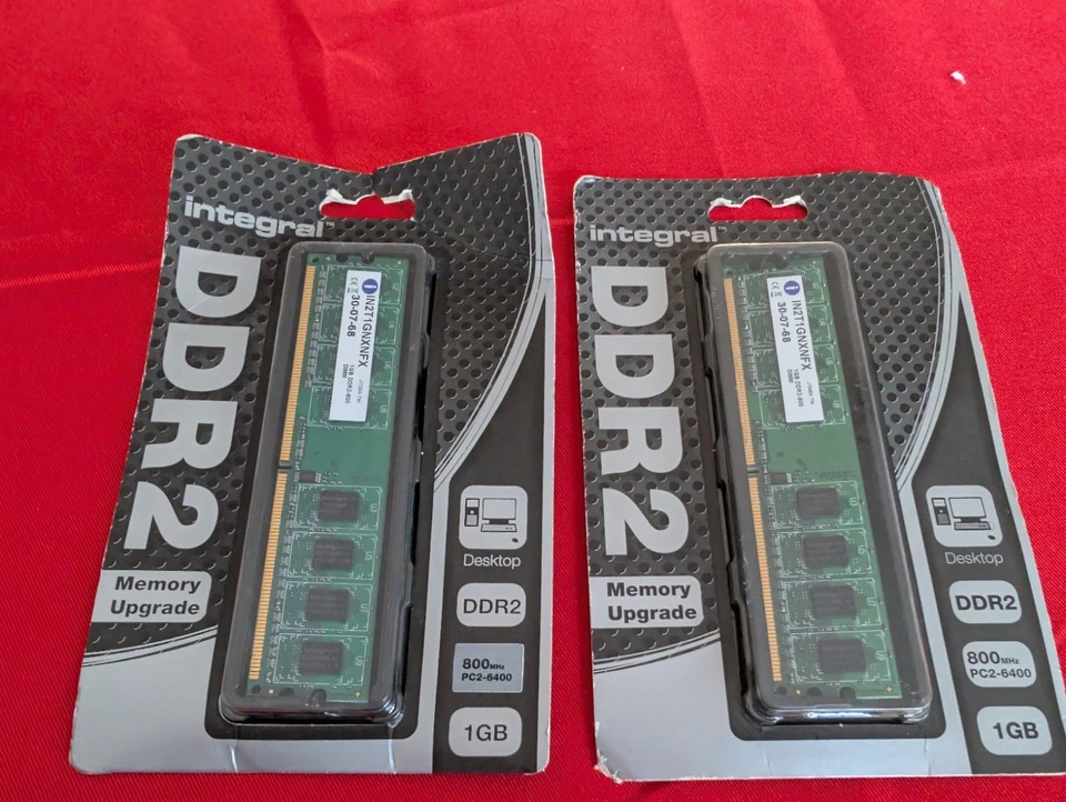 2x 1GB Integral IN2T1GNXNFX DDR2-800 (PC2-6400) 800MHz, read description  - Image 2 of 4