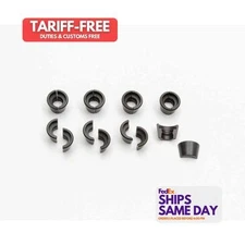 Manley 13161-8, Set of 8 Black Steel 10 Degree Bead Loc Valve Locks Performance