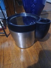 OXO Ice Bucket Stainless Steel Black Tongs Holder Insulated Bar Barware flip top