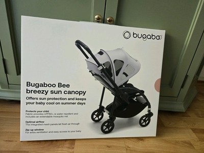 Brandneu Bugaboo Bee5 ausziehbares luftiges Sonnendach Haube passt Bee3 Bee6 pink
