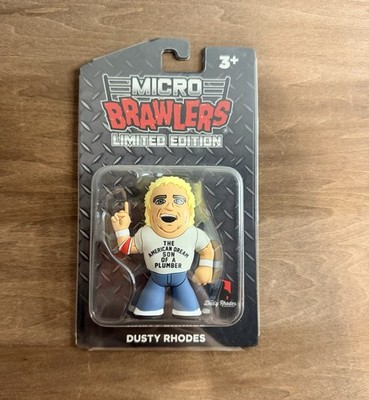 Micro Brawlers Limited Edition DUSTY RHODES Mini Figure ProWrestlingTees