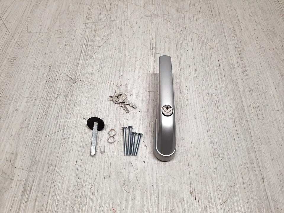 Maniglia per finestra con chiave ABUS FG300, chiudibile a chiave, argento B-WARE - Immagine 2 di 4