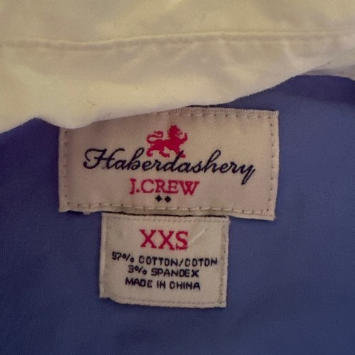 J CREW FACTORY HABERDASHERY Womens Shirt Color Block Button Down Preppy XXS - Bild 7 von 13
