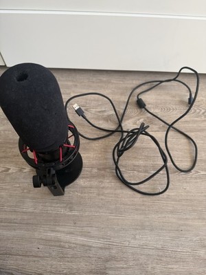 Gaming HyperX QuadCast   USB-Mikrofon  - Microphone   rote Beleuchtung 
