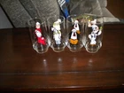 Vintage 1975 Popeye Coca Cola Kollect-A-Set Series Drinking Glass Set Of 4