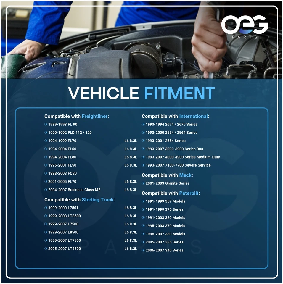 Nuevo arranque para modelos Peterbilt 357, serie 375 91-99, serie 335 2005-07 6394 Foto 4 de 4