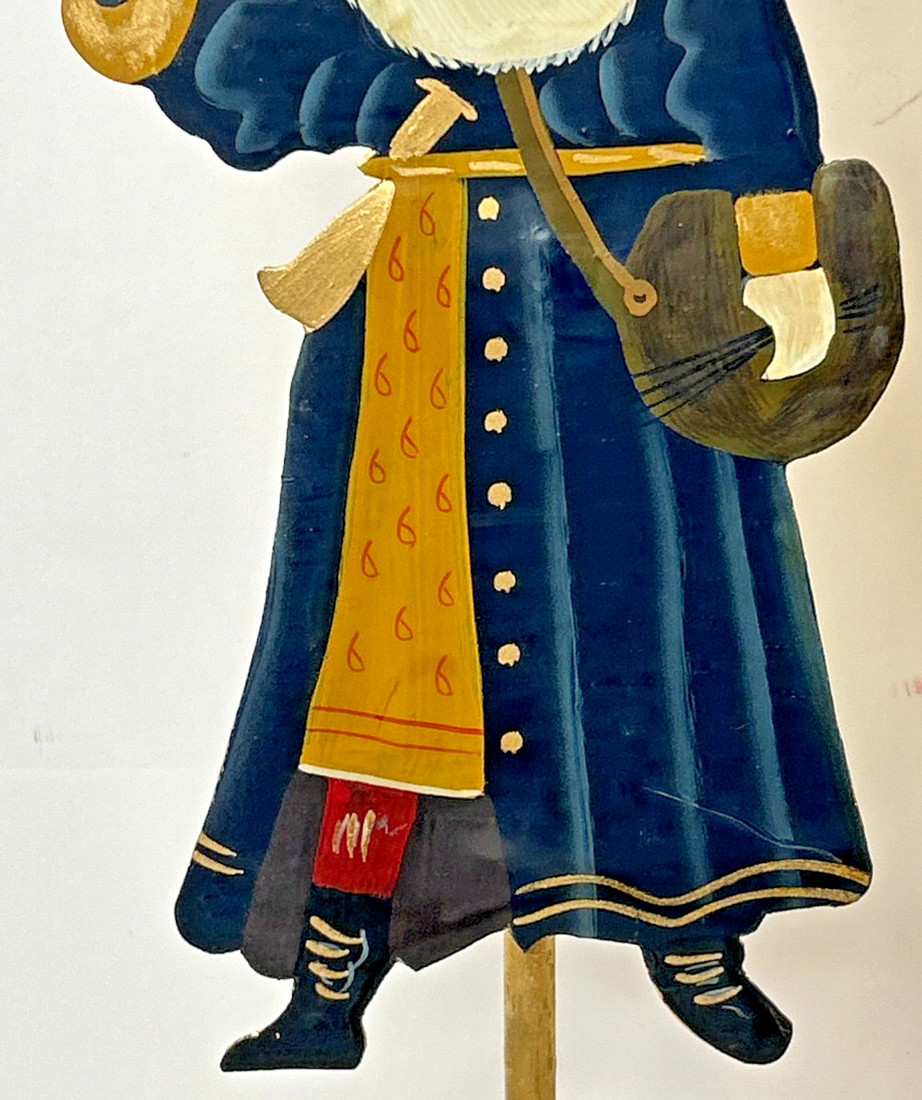 Vintage Santa/Christmas Tree Old World Metal Candle Holders 19" Tall