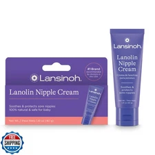 Lansinoh Lanolin Nipple Cream Safe for Breastfeeding Baby, 100% Natural Nippl