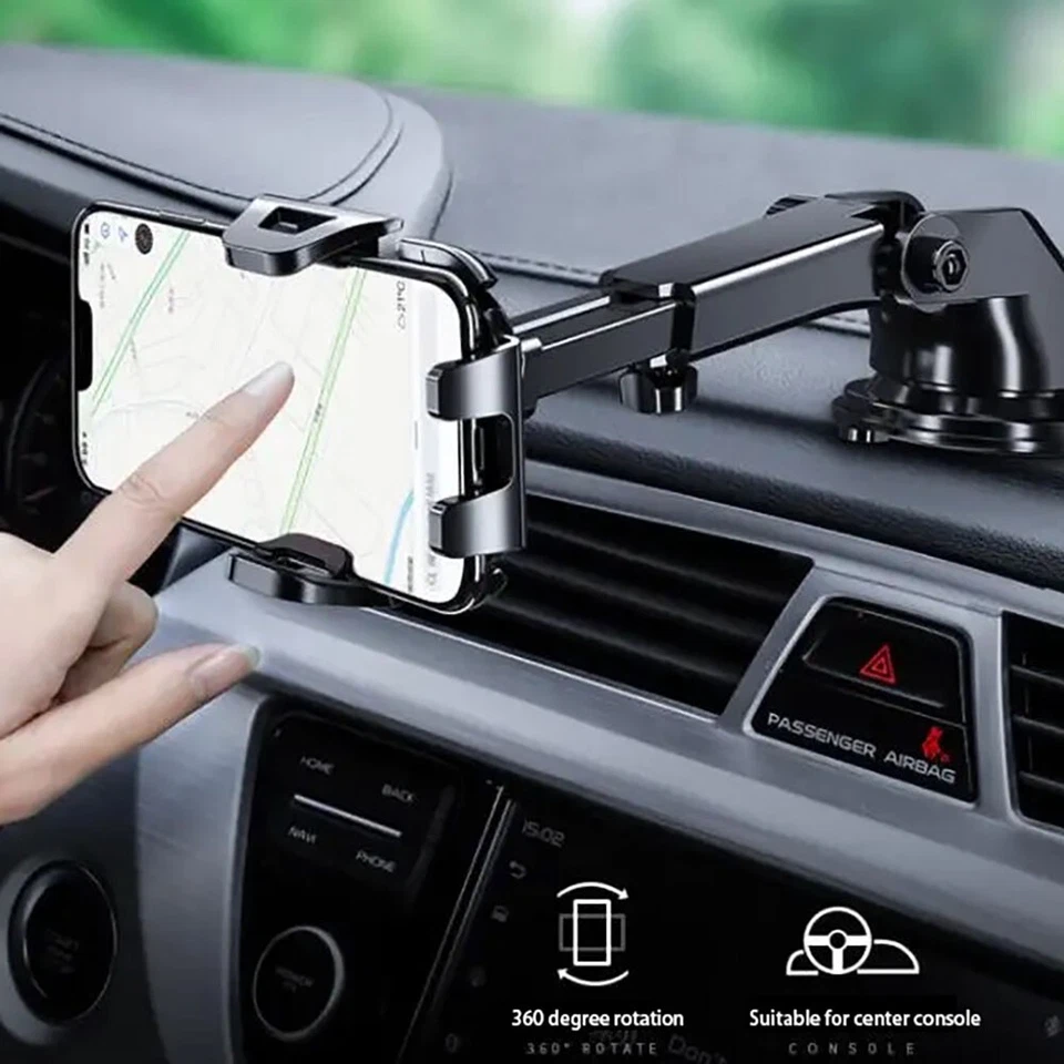 Car Phone Mount Holder Adjustable Dashboard Windshield Mount For All Model Phone - Image 2 of 4