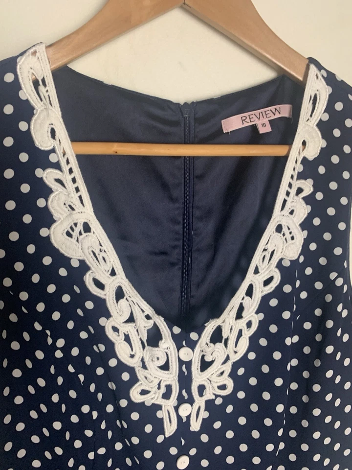 REVIEW Dressy Playsuit Sz 10 - BUY Any 5 Items = Free Post - image 3 of 4