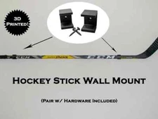 10 Hockey Stick Wall Mount Display Brackets Holders Hangers (5 sets) + Hardware
