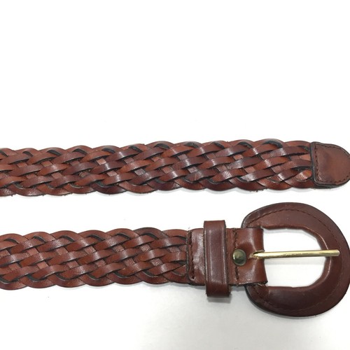 Women's Belt Small Brown Braided  Casual 1" Jeans Dress Ladies - Picture 4 of 4