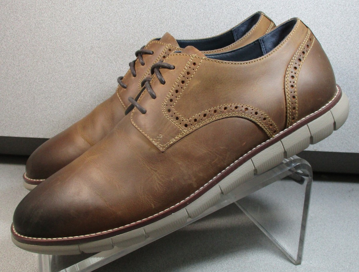 592988 MS50 MEN'S SHOES 9.5 M BROWN OILED LEATHER LACE UP BY