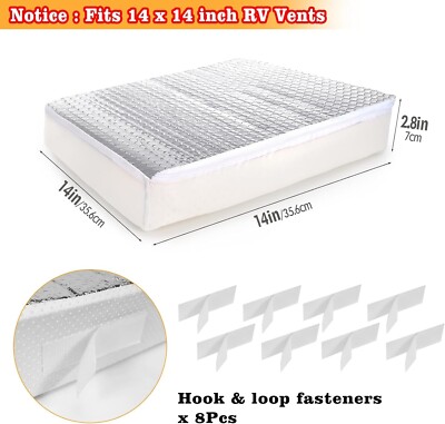 YUNVI RV Vent Insulator 14 X 22 X 3" RV Skylight Covers, Non-slip RV - Foto 8