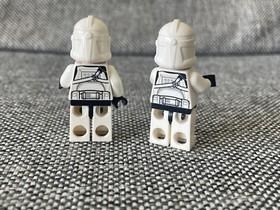 Lego MINIFIG Clone TROOPER GUNNER (Phase 2) - Scowl SW0837 75182 x2