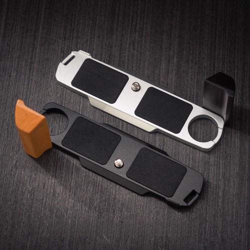 Wooden Handle Grip L Plate Alloy Baseplate fr Olympus OM2 OM1 OM-1 Camera Holder - Picture 14 of 45