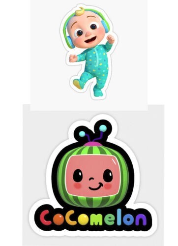 COCOMELON LOGO X2 CAKE TOPPER EDIBLE Wafer PRINT CAKE DECORATIONS, FREE  POSTAGE | eBay