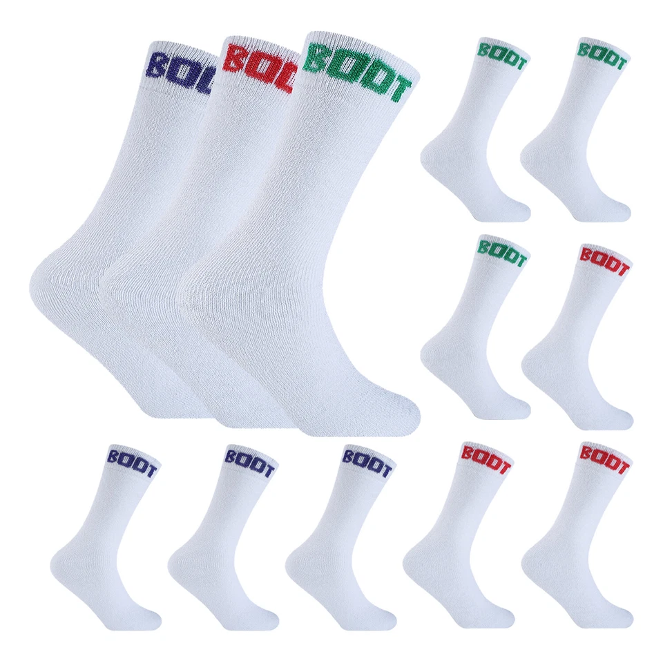 Mens Boot Socks Thick Heavy Duty Cotton Rich Industrial Crew Work Socks 6-11 UK