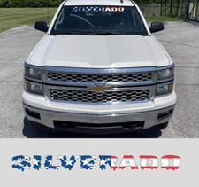 Windshield Decal Banner Sticker Fits Chevrolet Chevy Silverado American Flag C Windshield Decal Banner Sticker Fits Chevrolet Chevy Silverado American Flag C