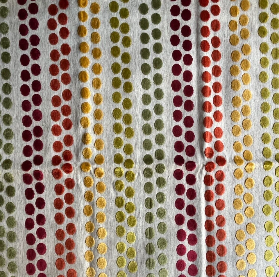 GP&J Baker Mala Tomato/Green 24"Fabric Remnant - Image 3 of 3