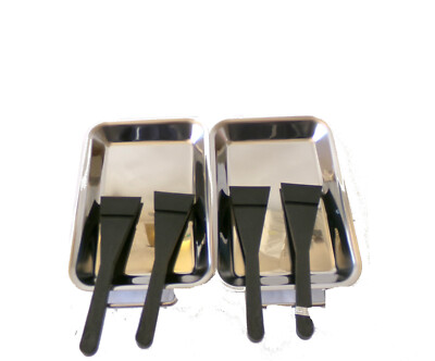 Grill-Pfannen-Set aus Edelstahl 21x13x2cm mit Griff   BBQ G 18x13x2 cm mit Griff