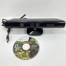 Microsoft 1414 Xbox 360 Kinect Sensor Bar & Kinectimals Game - Tested