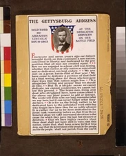 8" x 10"  1863 Photo of The Gettysburg Address, Abraham Lincoln