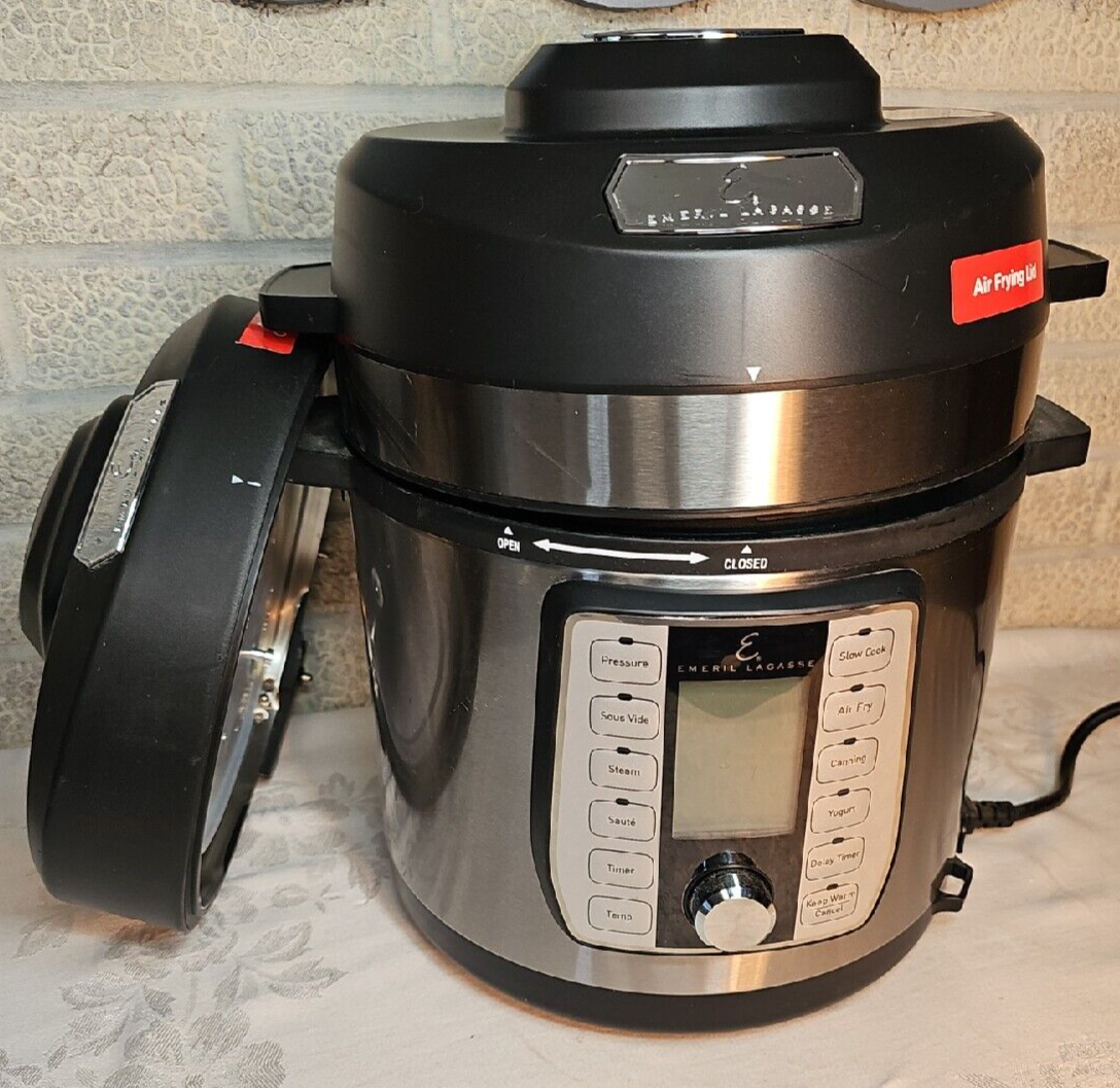Emeril+Lagasse+Y8DAF36+8qt+Pressure+AirFryer++Multicolor for sale