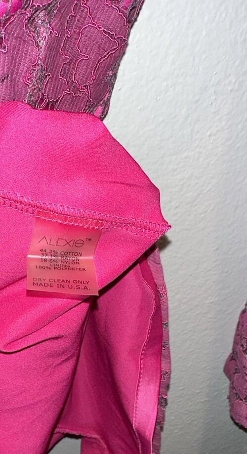 ALEXIS INTERMIX *IZU* ORCHID PINK LACE BOHO ROMPER PL… Gem