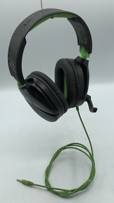 TURTLE BEACH HEADSET-EAR FORCE XO FOUR Stealth Black/Green Headband for  XBOX/PC 731855123209|