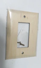 One Gang Decorator Wall Plate Outlet cover woodgrain finish 3 1/2"x5" (ZZ5)