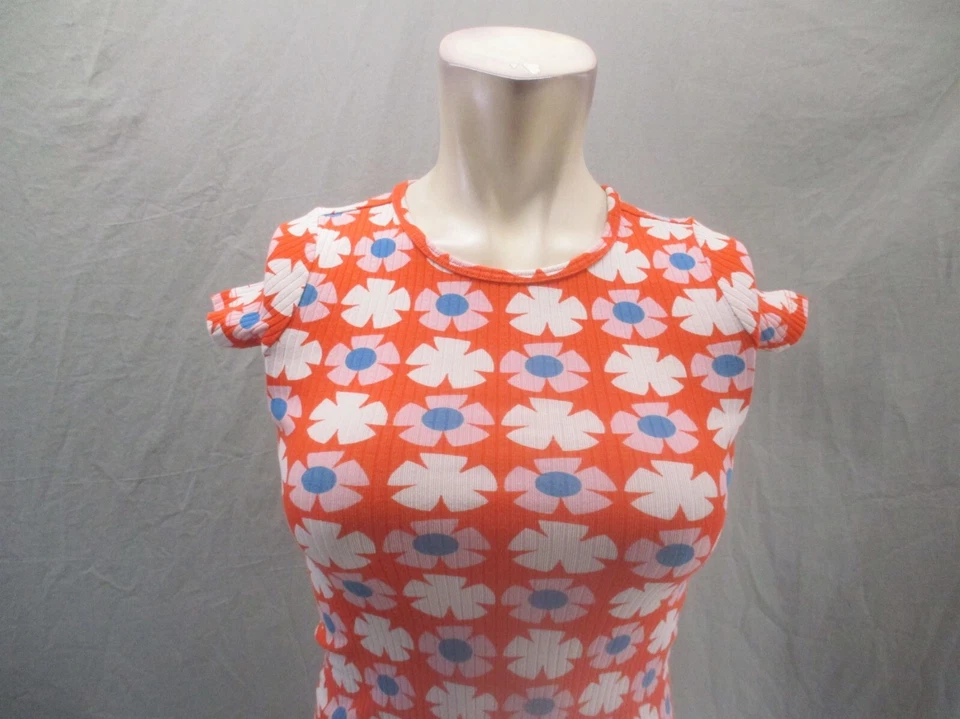 Hanna Andersson Size 4T Girls Multicolor Cotton Crew Neck Short Sleeve Top 064 - Image 2 of 4