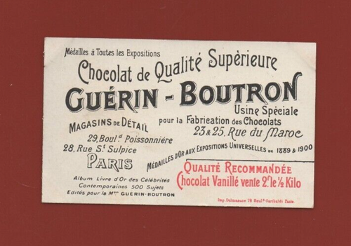 Chromo Guérin Boutron N° 311 - Almirante Inglés Wilson - Imagen 2 de 2