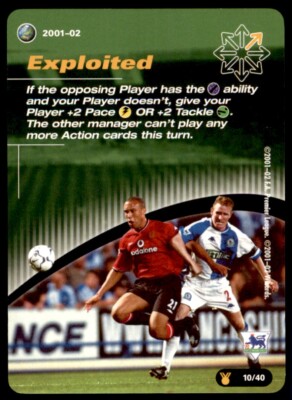 WOTC Football England 2001/02 (Titelrennen) Exploited Tactic Card No. 10