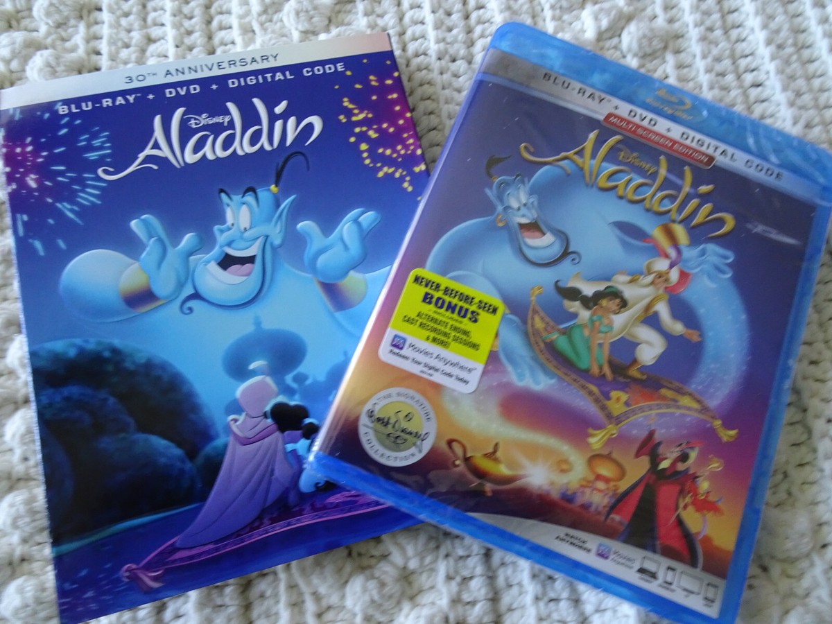 Disney ALADDIN 30th Anniversary Blu-ray + DVD + Digital | eBay
