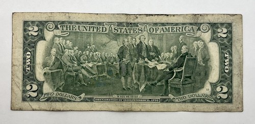 1976 1995 2013 Series $2 Two Dollar Bill Fed Reserve Note - Picture 6 of 20