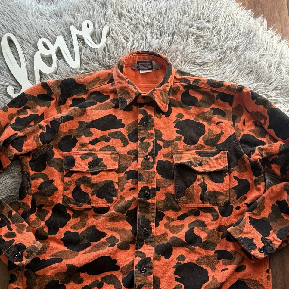 Camisa Gamuza Camuflada Naranja The Sportsmans Guide De Colección Para Hombre Talla Grande EE. UU. Foto 4 de 4