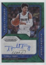 2020 Panini Prizm Sensational Signatures Choice Green 8/8 Tyrell Terry Auto 0el