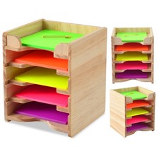 Sticky Note Holder Sticky Note Organizer 3  x3  Wood Sticky Notes Holder Deskt...