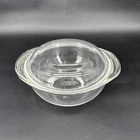 Vintage PYREX #022 Clear Glass 1 Quart Casserole Bowl With Pyrex Lid 682-C -USA
