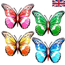 Large Metal Butterfly Garden Fence Home Wall Art Decoration Ornament