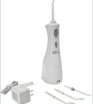 Waterpik Cordless Plus Water Flosser WP-450W White 4 tips rechargeable NEW