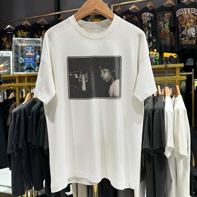 Y2K Big-L 'The Big Picture' Washed White T-Shirt L