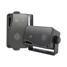 Pyle PLMR24B 3.5-Inch 200W 3-Way Weather Proof Mini Box Speaker System Black 