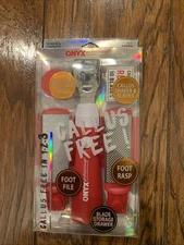 ONYX Professional Callus Free in 1-2-3 Foot File, Foot Rasp, Callus Shaver &More