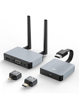 Wireless HDMI Transmitter and Receiver Plug and Play 2.4 5GHz Video Audio